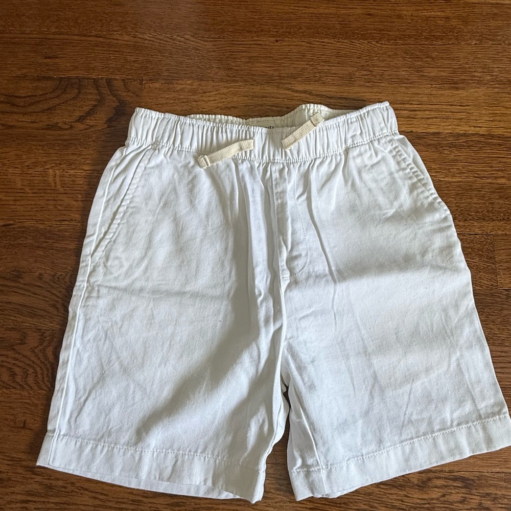 Crewcuts Ivory Elastic Waist Shorts